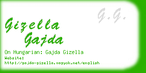 gizella gajda business card